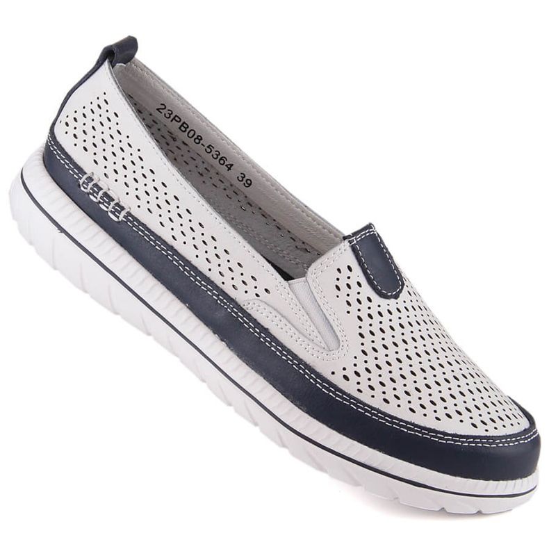 Slip-on mujer cómodos en piel blanco eVento 5364 1 Slip-on mujer cómodos en piel blanco eVento 5364 1