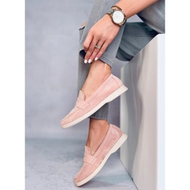Mocasines Blum de ante rosa rosado 3