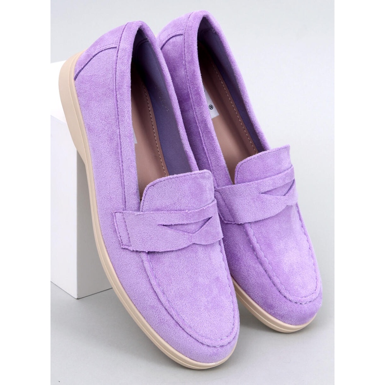 BM Mocasines Blum de ante violeta púrpura 1