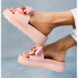 BM Sandalias Teddy Pink plataforma osito rosado 3