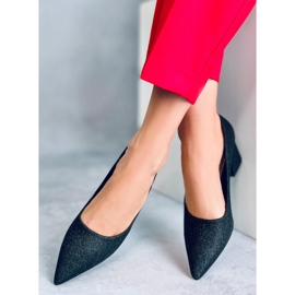 Zapatos de salón negros con tacón en bloque Coella 3