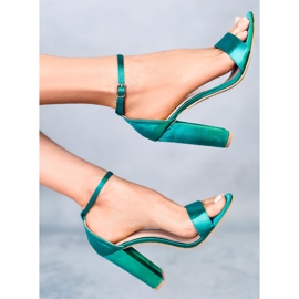 Sandalia tacón verde Ranae 4