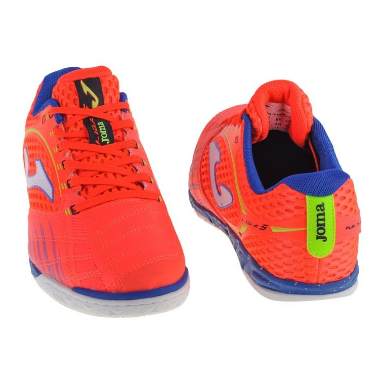 Botas de fútbol Joma Liga-5 2207 In M LIGW2207IN naranja naranjas y tintos 1