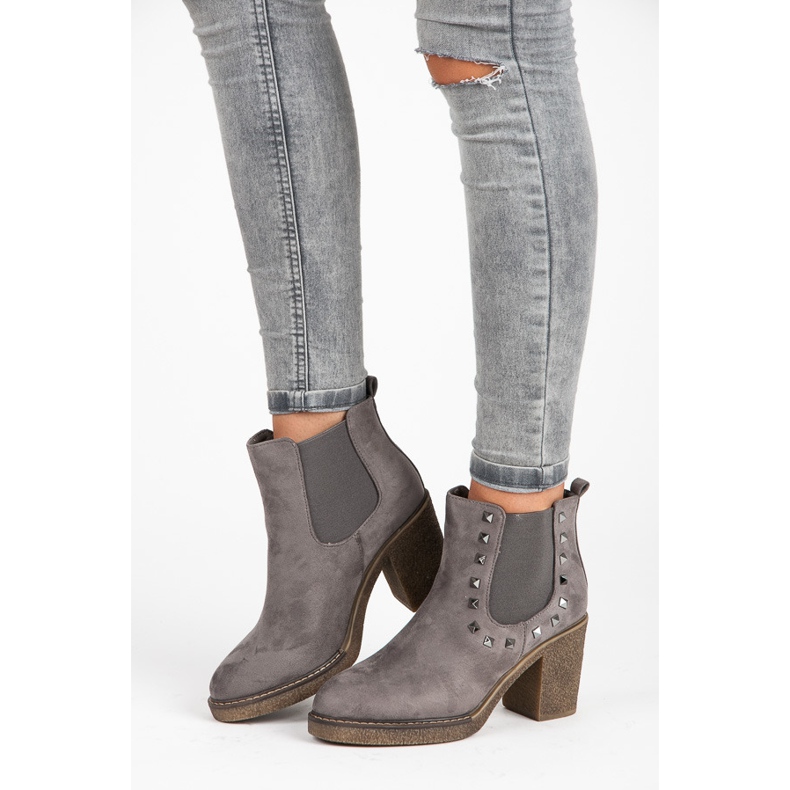 Seastar Botas con tachuelas gris 2