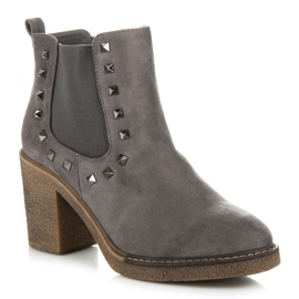 Seastar Botas con tachuelas gris 4