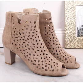Botas caladas beige primavera mujer en poste Jezzi 2 Botas caladas beige primavera mujer en poste Jezzi 2