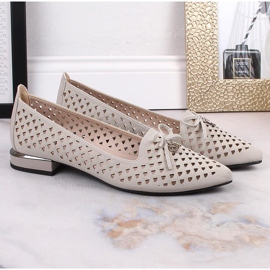 Zapatos de punta calados mujer Jezzi ASA178-5 plata 5