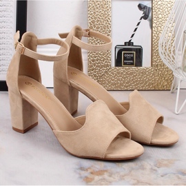 Sandalias mujer ante poste beige Potocki YQ21035 5