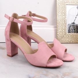 Sandalias mujer ante rosa Potocki YQ21035 rosado 4
