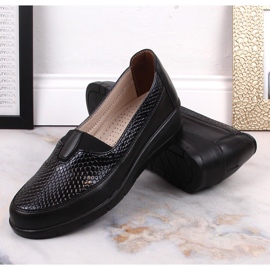 Zapatos cuña mujer slip-on negros T.Sokolski W23-481 6
