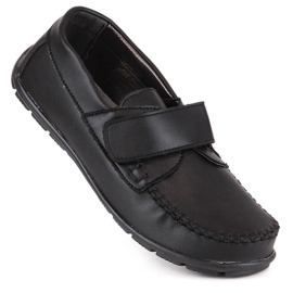 Mocasín de vestir niño con velcro negro Kornecki 6804 1