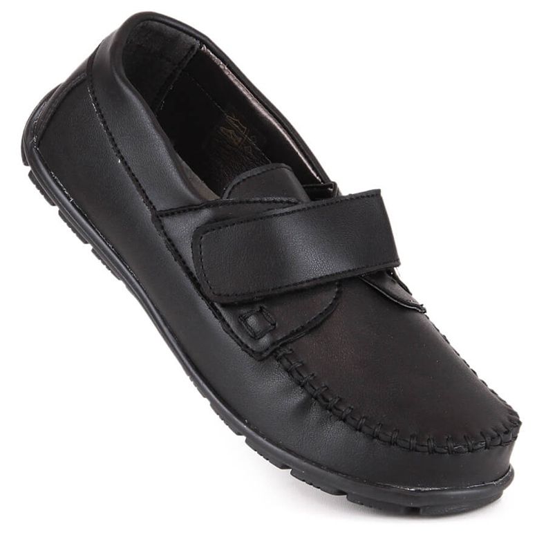 Mocasín de vestir niño con velcro negro Kornecki 6804 1