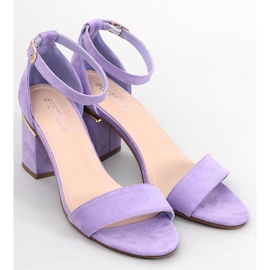 BM Sandalias tacón Dicarlo LT.PURPLE ante violeta 1