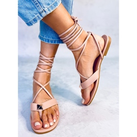 BM Chanclas romanas rosas Agee rosado 2
