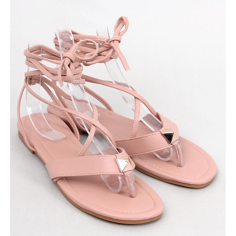 BM Chanclas romanas rosas Agee 1