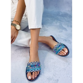 BM Pantuflas Marruecos Marrakesh Azul 4