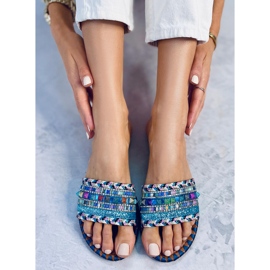 BM Pantuflas Marruecos Marrakesh Azul 5