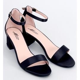 BM Sandalias de tacón bajo de Clarence Black negro 1