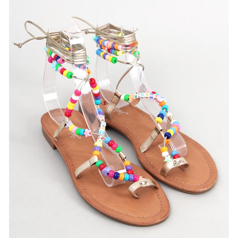 BM Mujeres romanas con cuentas Megh Gold dorado 1