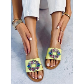 Seastar Chanclas de piedra de color verde Lowell 3