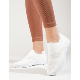 Deportivas Shelovet tejido calado blanco 3