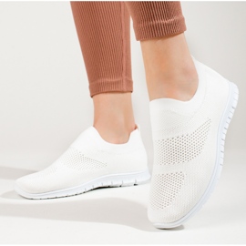Deportivas Shelovet tejido calado blanco 4