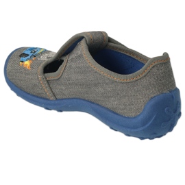 Zapatos befado niño 010X024 azul gris 4