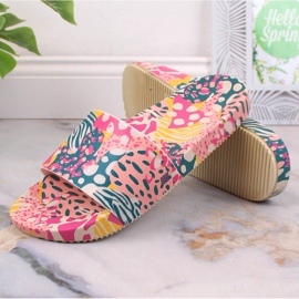 Pantuflas de mujer cómodas, elásticas, perfumadas multicolor ZAXY Manifestar Color Slide HH285097 8