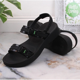 Cómodas sandalias deportivas de mujer perfumadas negras ZAXY Aventura Sandal HH285286 negro 7