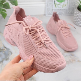 Deportivas mujer slip-on rosa empolvado Vinceza 13574 rosado 5