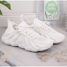 Deportivas mujer malla slip-on blancas Vinceza 13575 blanco 2