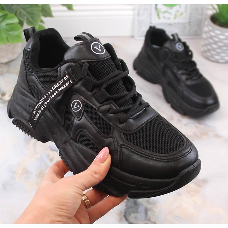 Zapatillas deportivas mujer negras Vinceza 13577 sneakers negro 1