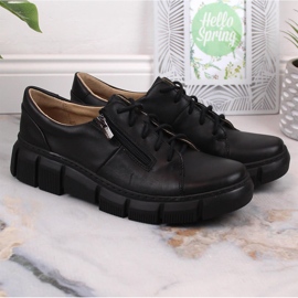 Zapatos mujer comodos piel negro Helios 413 6