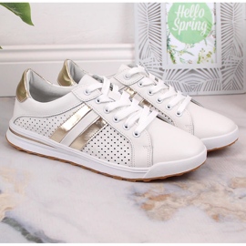 Deportivas mujer piel calada Filippo DP4477 blanco 6