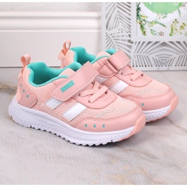 Atletico Deportivas niña con velcro rosa AbcKids B933104083 rosado 3