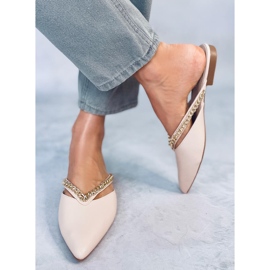 Seastar Zapatillas casa con cadena Monata Beige 2