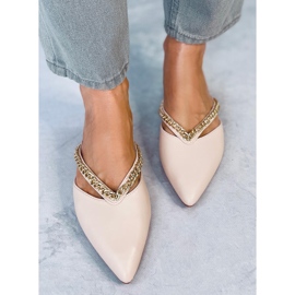 Seastar Zapatillas casa con cadena Monata Beige 1 Seastar Zapatillas casa con cadena Monata Beige 1