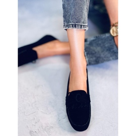 Mocasines negros clásicos de mujer 77-202 Negro 7
