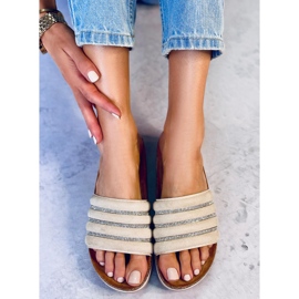 Pantuflas de corcho beige LS018 Beige 2
