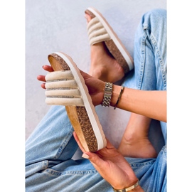 Pantuflas de corcho beige LS018 Beige 5
