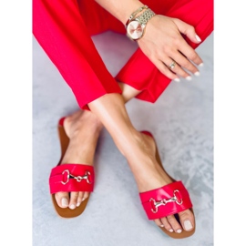 Gallery Zapatillas casa mujer rojas rojo 3