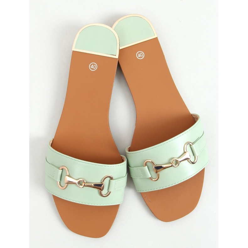 Gallery Zapatillas de casa verdes para mujer 1