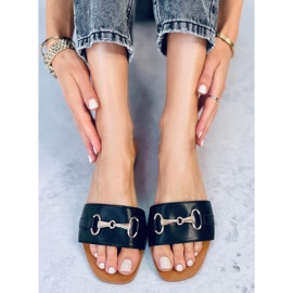 Gallery Zapatillas de estar por casa negras para mujer negro 3