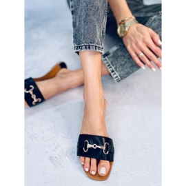 Gallery Zapatillas de estar por casa negras para mujer negro 4