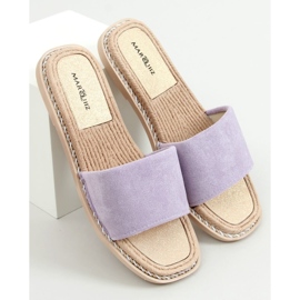Pantuflas de mujer Daniels Morado en ante violeta 1 Pantuflas de mujer Daniels Morado en ante violeta 1