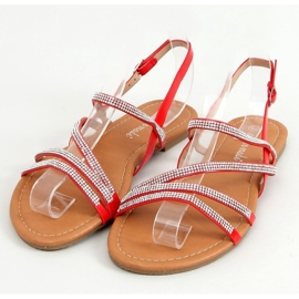 PA1 Corso Sandalias rojas con circonitas rojo 1