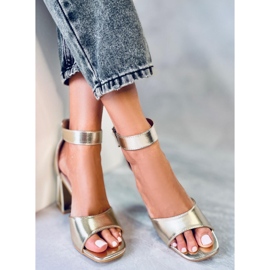 Seastar Sandalias de tacón con cinturón Ellen Gold dorado 2