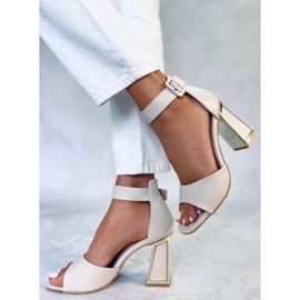 Seastar Sandalias Ellen Beige con tiras y tacón 3
