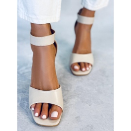 Seastar Sandalias Ellen Beige con tiras y tacón 5