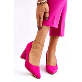 Seastar Bombas De Ante En Un Tacón De Moda Fucsia Estellia rosa 1